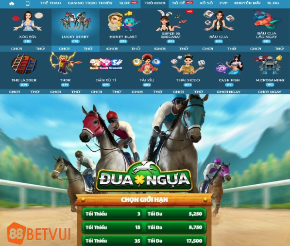 Các loại cược đua ngựa ảo tại 188Bet