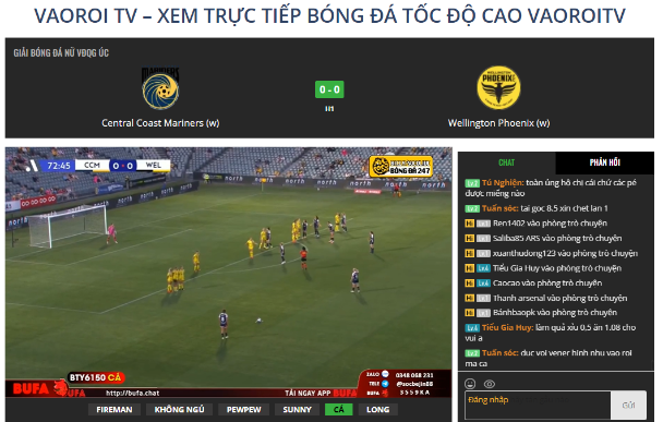 Vaoroi TV - Xem trực tiếp bóng đá tốc độ cao